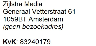 bedrijfsgegevens